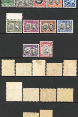 Grenada SG153/63e (no 1/4d) Mixed M/M and U/M Cat 80 Pounds