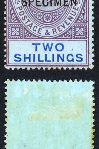 Gibraltar SG82s KGV 2/- wmk Mult Crown CA Opt SPECIMEN M/M (a few toned perfs)