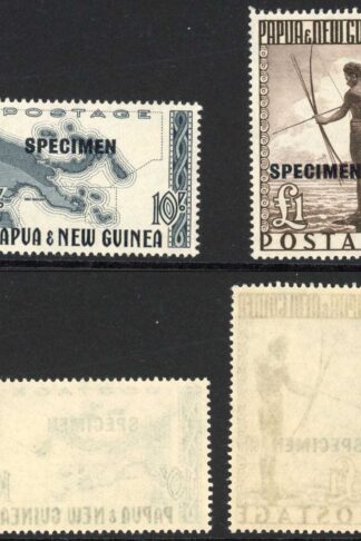 Papua New Guinea SG14s/15s 1952 Specimen Set of 2 U/M Cat 90 pounds