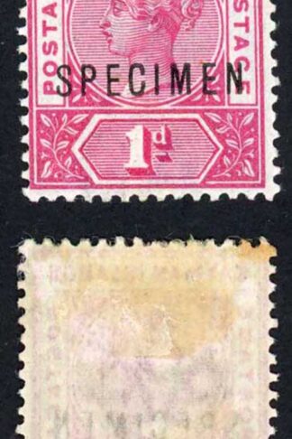 Cayman Is SG2s 1d rose-carmine Opt SPECIMEN (a few tone spots)