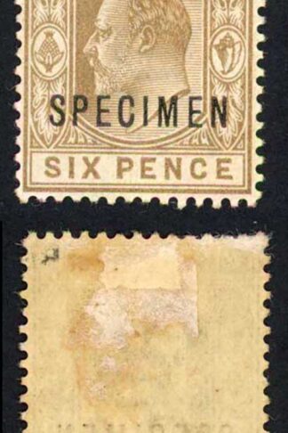 Bahamas SG66s 6d Brown Opt SPECIMEN M/M (a bit grubby on reverse)