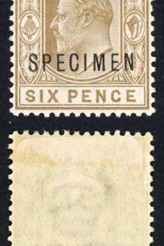 Bahamas SG66s 6d Brown Opt SPECIMEN M/M