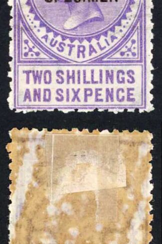 South Australia SG195s 2/6 Mauve Perf 10 Opt SPECIMEN M/M