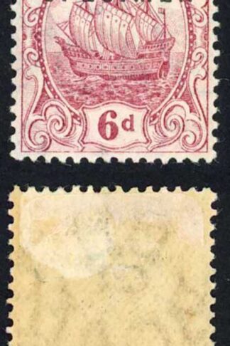 Bermuda SG86s 6d wmk Mult Crown CA Opt SPECIMEN M/M
