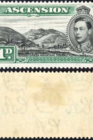 Ascension SG39 1d Black and green M/M cat 45 Pounds
