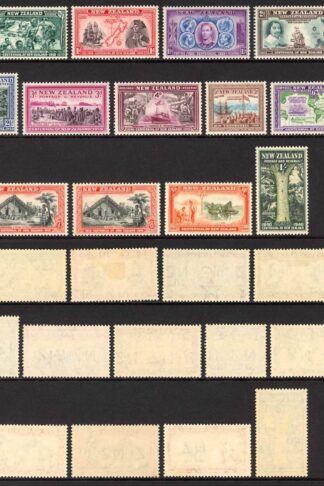 New Zealand SG613/25 1940 Set of 13 U/M (1d M/M 9d gum Crease) Cat 70 pounds