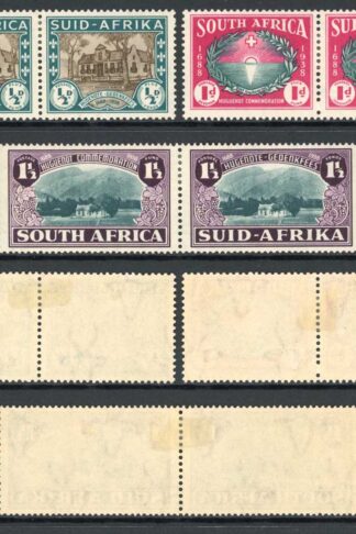South Africa SG82/4 1939 Huguenot Landing M/M Cat 50 pounds