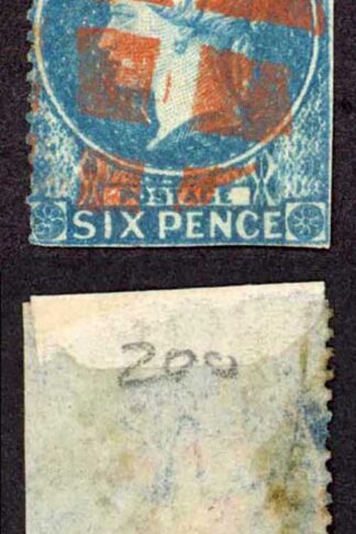 St Helena SG2 6d Blue Clean Perf 14 to 16 (one 1 side) Red pmk Cat 275 pounds