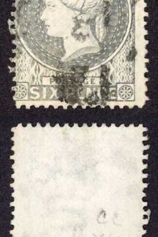 St Helena SG29 6d Milky Blue Perf 14 Wmk Crown CC used Cat 50 pounds