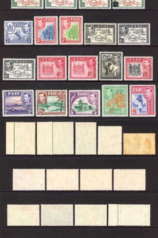 Fiji SG249/66b Set all perfs etc (no 1/6d) M/M Cat 441.15 Pounds