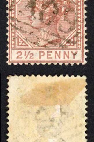St Kitts Nevis SG28 2 1/2d Red-brown Fine used wmk Crown CA Cat 50 pounds