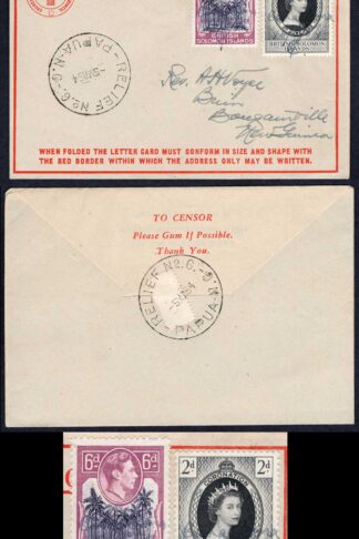 Solomon Is Letter card with Barakoma Airfield Manuscript Cancellations SUPERB