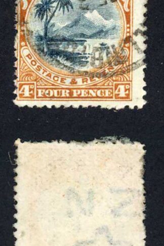 New Zealand SG322x 4d wmk Reversed Perf 14 Cat 100 pounds