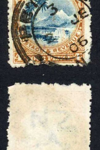 New Zealand SG322x 4d wmk Reversed Perf 14 Cat 100 pounds
