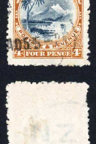 New Zealand SG322x 4d wmk Reversed Perf 14 Cat 100 pounds