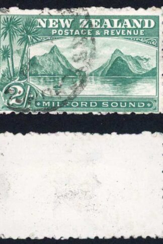 New Zealand SG269 2/- Blue-green No Wmk Perf 11 Cat 55 pounds