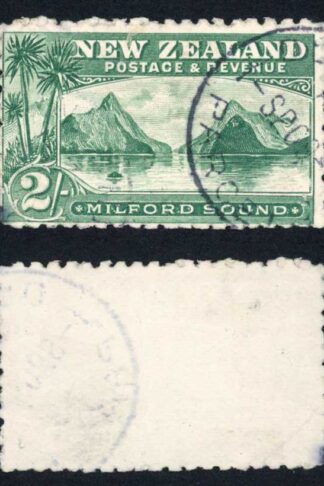 New Zealand SG269b 2/- Grey-green No Wmk Perf 11 Cat 65 pounds
