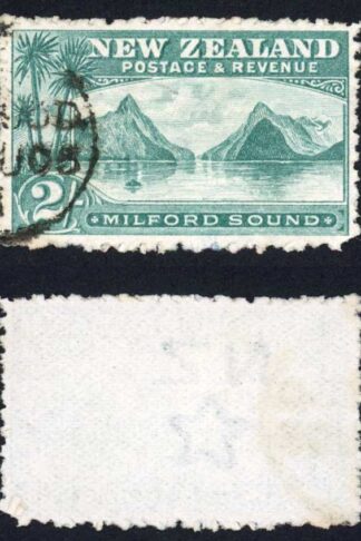 New Zealand SG316a 2/- Blue-green Cat 45 pounds