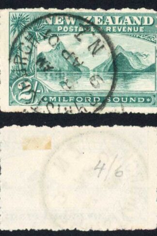 New Zealand SG258 2/- Grey-Green No wmk Perf 12-16 Cat 140 pounds