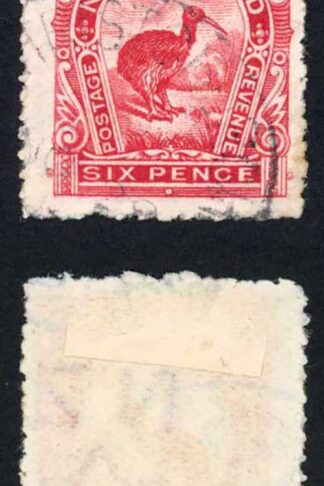 New Zealand SG376 6d red perf 14 cat 40 pounds