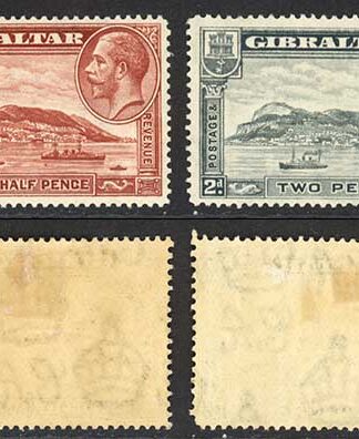 Gibraltar SG110/13 1931-33 Set of 4 Wmk Mult Script CA P14 M/M cat 26