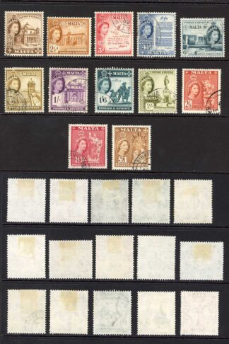 Malta SG266/82 (no 5/- cat 3.25) The set is Cat 60 pounds