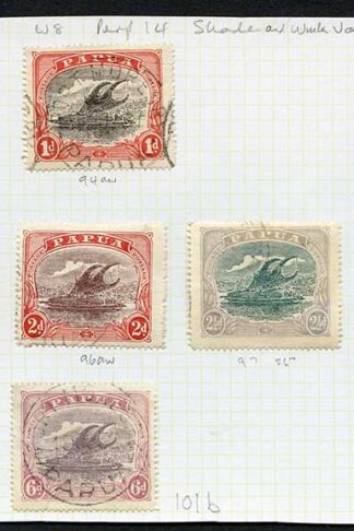 Papua Selection of sideways wmks etc
