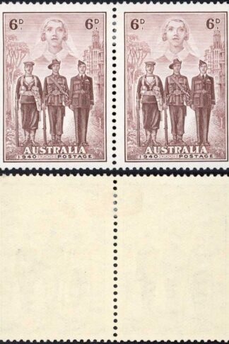 Australia SG199 19406d Imperial Forces M/M Pair Cat 70 Pounds