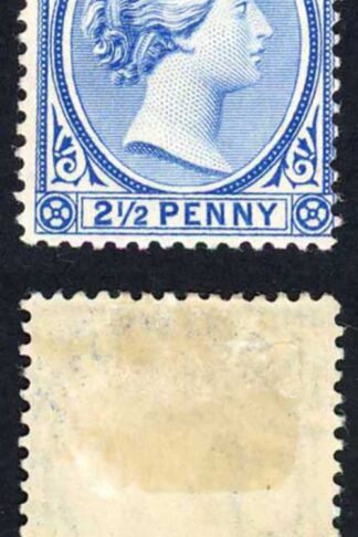 Falkland Is SG30 2 1/2d Ultramarine M/M Cat 50 pounds