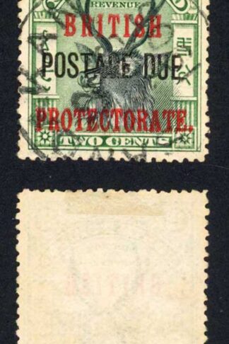 North Borneo SGD38a 2c perf 14.5-15 Post Due Fine used Cat 35 Pounds