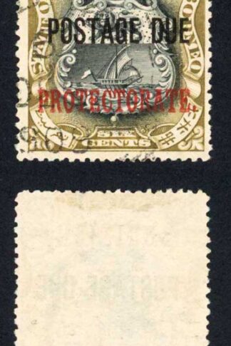 North Borneo SGD42d 6c Perf 16 Post Due used Cat 40 Pounds