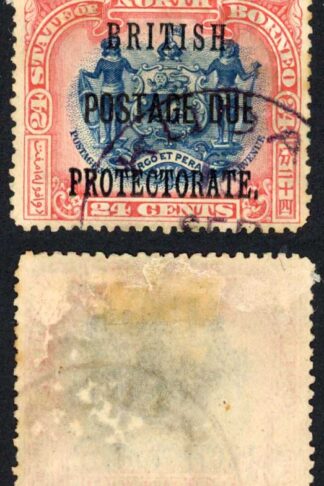 North Borneo SGD49 24c Perf 13.5-14 Post Due Used Cat 55 Pounds
