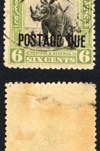 North Borneo SGD59 6c opt at foot used Cat 26 Pounds