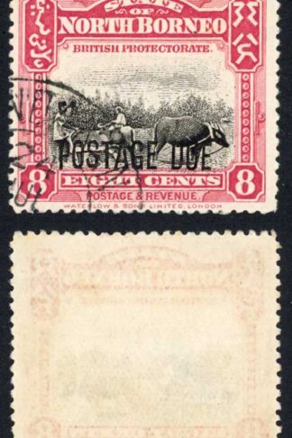 North Borneo SGD81 2c Post Due used Cat 32 Pounds