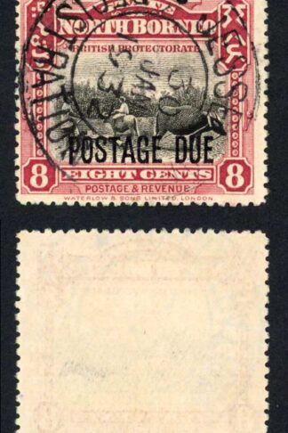 North Borneo SGD81 2c Post Due used Cat 32 Pounds