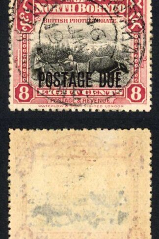 North Borneo SGD81 2c Post Due used Cat 32 Pounds