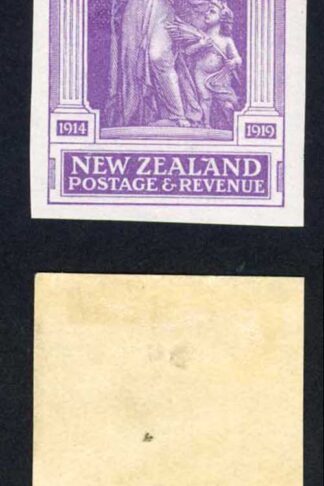 NEW ZEALAND SG457 1920 Victory 6d violet imperforate plate proof U/M