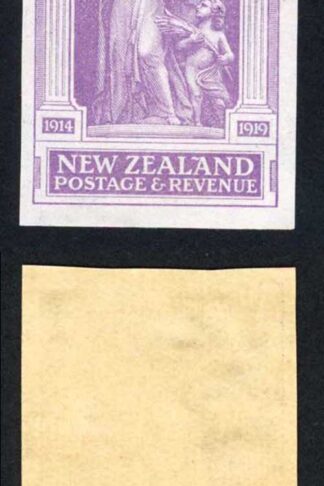 NEW ZEALAND SG457 1920 Victory 6d pale violet imperforate plate proof U/M