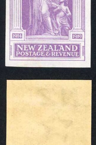 NEW ZEALAND SG457 1920 Victory 6d pale violet imperforate plate proof U/M