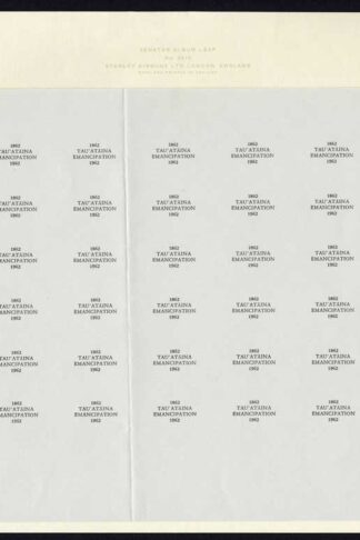Tonga 1962 Emancipation type 59 Complete Setting of 30 PROOF in BLACK