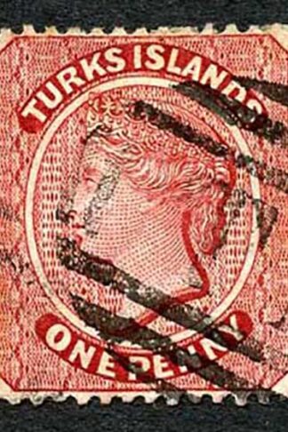 Turks and Caicos SG63 Lake wmk CA Cat 4.50 pounds