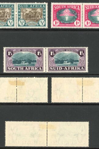 South Africa SG82/4 1939 Huguenot landing M/M Cat 50 pounds