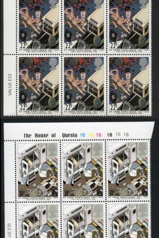 SG1359/62 1987 St John Cylinder Blocks of 6 Set U/M