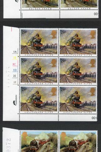 SG1272/76 1985 Famous Trains Cylinder Blocks of 6 U/M