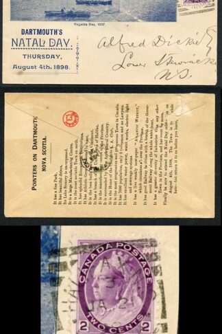 Canada SG153 2c dull purple on illustrated advertising envelope