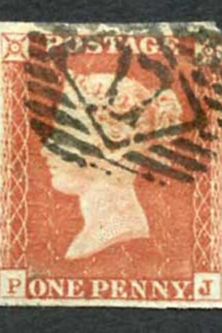 1841 Penny Red (PJ) Plate 62 (thin and crease) Big to Hugh margins