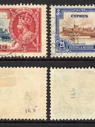 Cyprus SG144/47 1935 Silver Jubilee Set Used