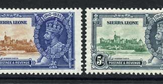 Sierra Leone SG181/84 1935 Silver Jubilee Set M/M