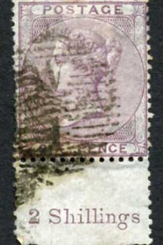 SG68 6d Lilac Fine used Marginal inscription