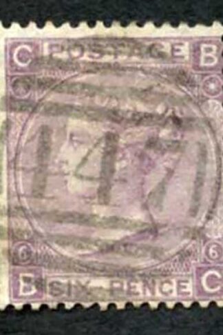 SG97 6d lilac Plate 6 fine used Cat 250 pounds